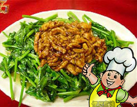 豆苗炒鸡丝的做法