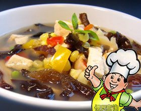 消脂番茄木耳豆腐汤的做法