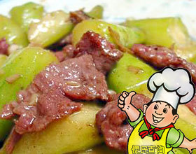 丝瓜炒牛肉的做法
