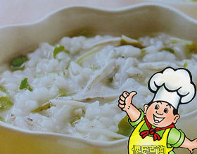 银鱼芥菜粥的做法