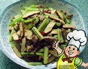 芹菜炒熏干的做法