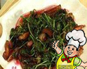 腊肉炒苋菜