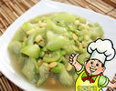 青豆炒丝瓜
