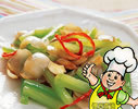 拌水芹香的做法