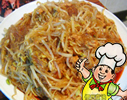 绿豆芽炒肉丝粉的做法