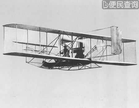 莱特兄弟的第一架飞机试飞成功