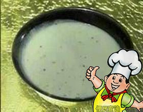 韭菜汁姜汁炖牛奶