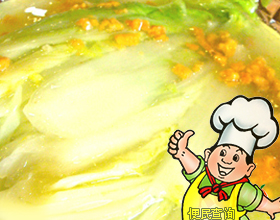 蟹黄白菜的做法
