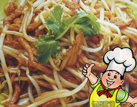 肉丝炒绿豆芽