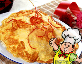 炒合菜戴帽的做法