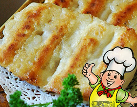 鲜虾锅贴的做法