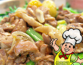 菜远炒鸡片