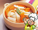 豆腐烧胡萝卜