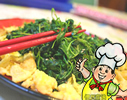 豆苗炒鸡蛋