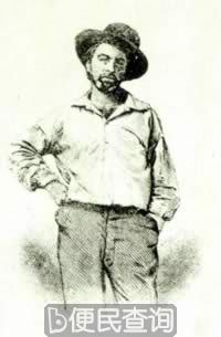 美国诗人惠特曼逝世