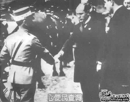 墨索里尼法西斯分子抵达罗马