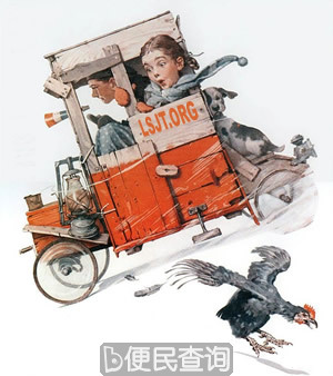 美国在20世纪早期的重要画家诺曼·洛克威尔出生