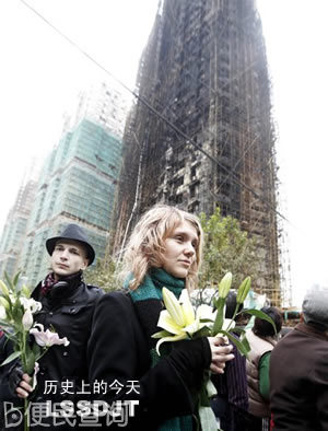 上海静安区住宅楼发生特大火灾