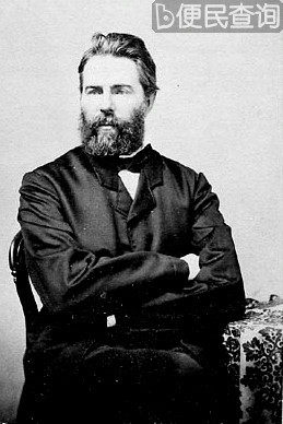 美国小说家赫尔曼·梅尔维尔去世